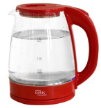 Чайник making Oasis everywhere K-8GR СТЕКЛО/КРАСН.